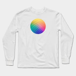 Spectrum Bomb Fruity Fresh HDR Rainbow Colorful Experimental Pattern Long Sleeve T-Shirt